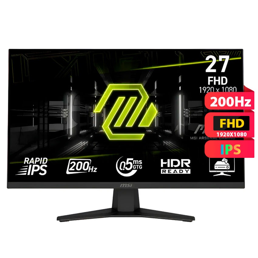 Monitor MSI MAG 272F 27" Plano Full HD IPS 200Hz 0.5ms