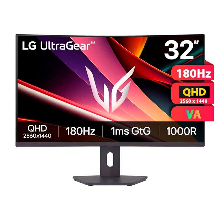Monitor LG UltraGear 32G600A-B 32" QHD 180Hz 1ms Curvo