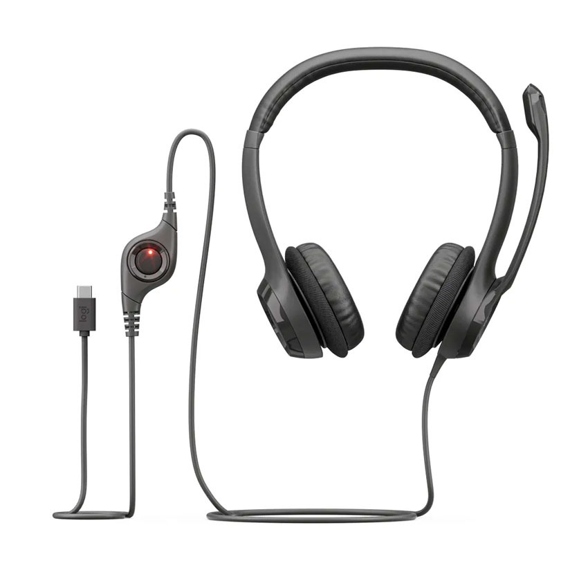 Audífonos Logitech H390 USB-C con Micrófono Cancelación de Ruido