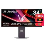 Monitor LG UltraGear 34G600A-B 34" WQHD 160Hz 1ms MBR Curvo
