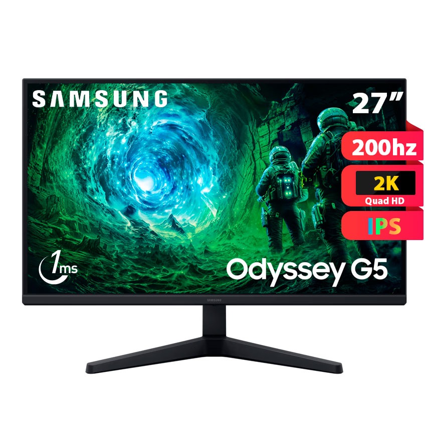 Monitor Gaming Samsung Odyssey G5 27" QHD 200 Hz 1 ms IPS LS27FG530ELXPE