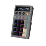 Teclado Numérico Royal Kludge RK M20 Phantom Violet Switch RGB Tri-Mode