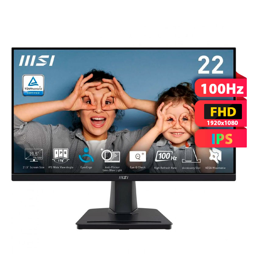 Monitor MSI PRO MP225 Series 21.5" FHD IPS 100Hz