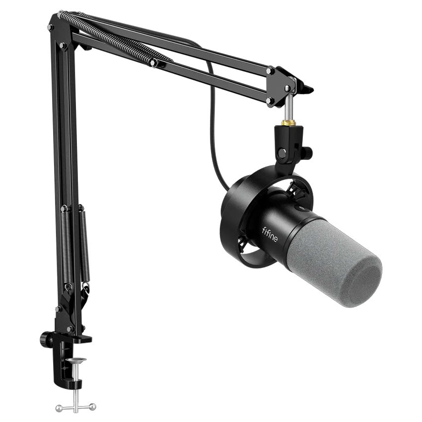 Micrófono Fifine K688CT BLACK Dinámico con Brazo
