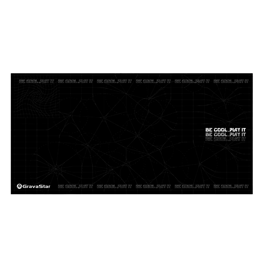 Mouse Pad GravaStar XL 800x400 Impermeable Antideslizante BLACK