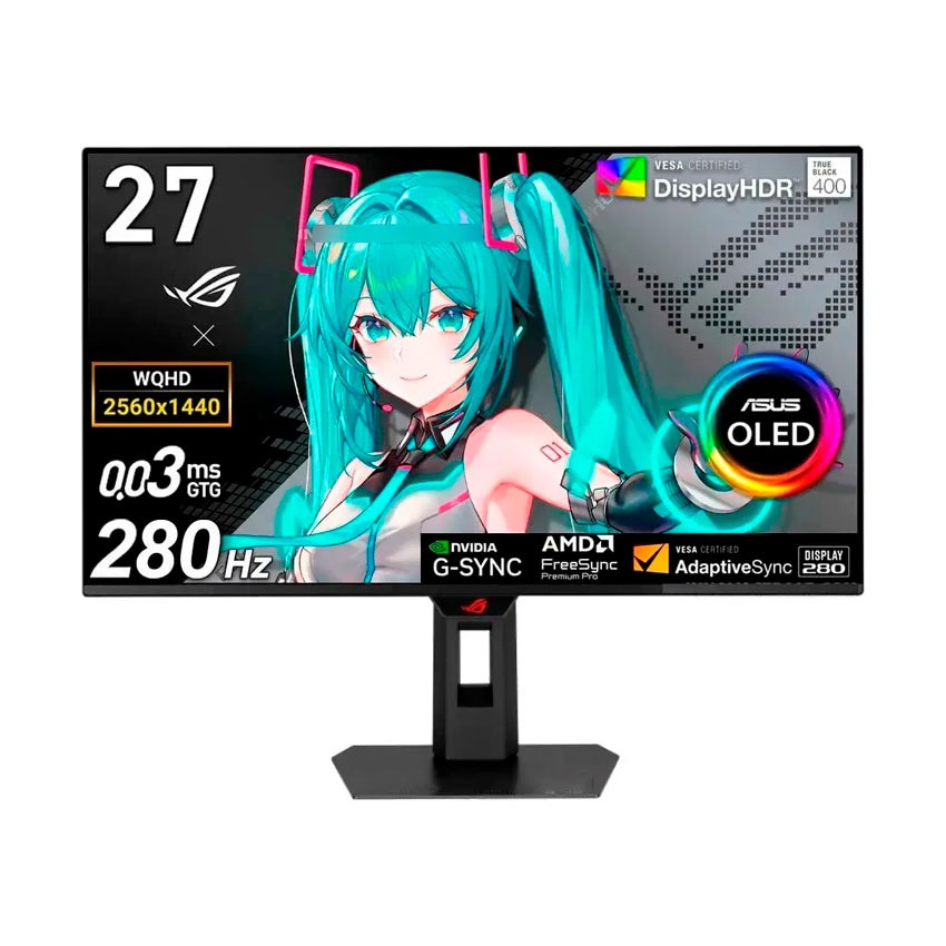 Monitor ASUS XG27ACDMS ROG Strix OLED 27” QHD 280Hz 0.03ms QD-OLED