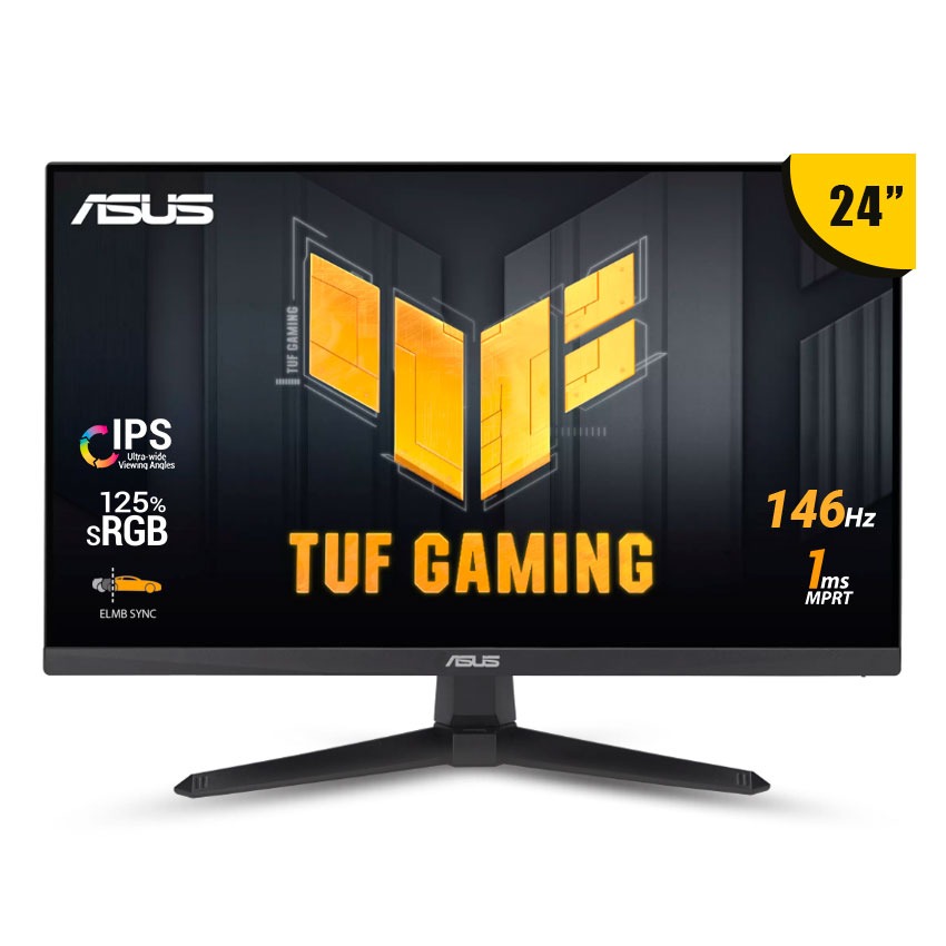 ASUS TUF VG249QE5A Monitor Gamer IPS 146Hz 1ms con Colores 125% sRGB