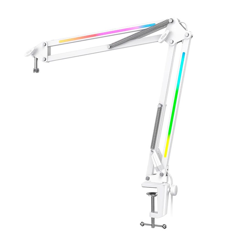 Brazo para Micrófono Fifine BM38 RGB WHITE