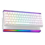 TECLADO AULA HERO68HE RGB CABLEADO INGLÉS WHITE CONTOUR BLACK KING MAGNETIC SWITCH