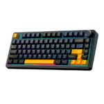 TECLADO AULA F75 RAINBOW CABLEADO INGLÉS BLACK YELLOW PINK SWITCH