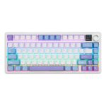 TECLADO AULA F75 MAX WIRELESS WHITE/BLUE/PURPLE (SW GREEN)