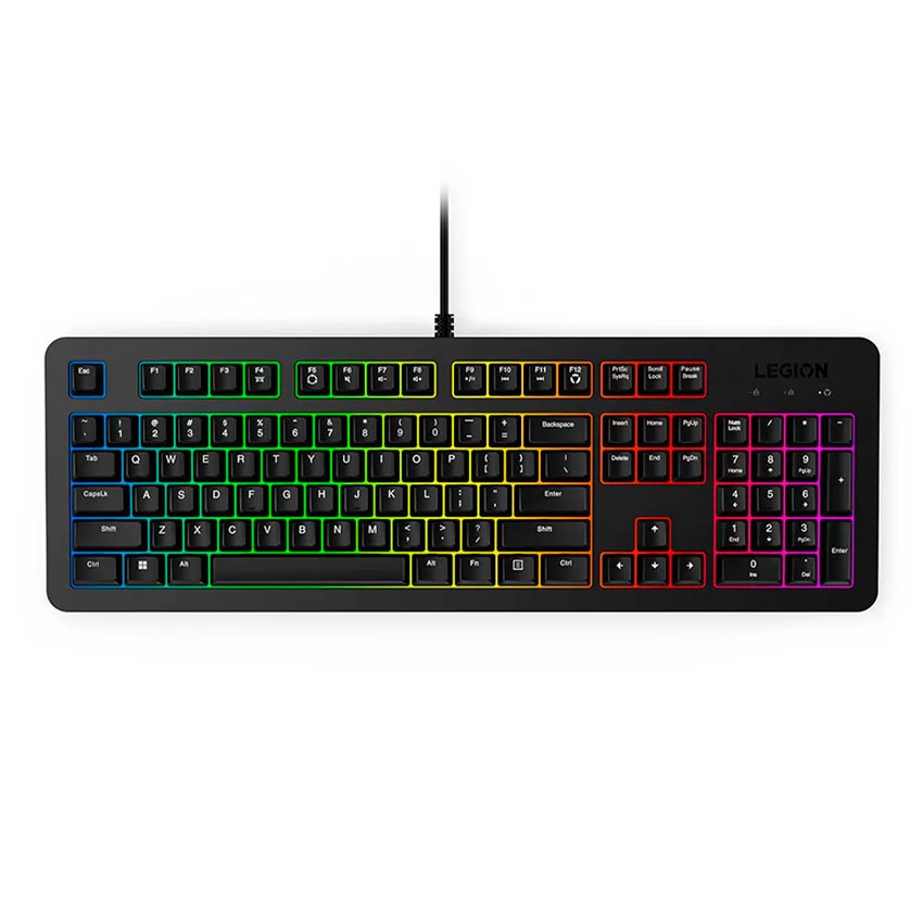 Teclado Gamer Lenovo Legion K310 RGB USB Español Latam Negro