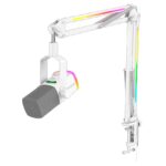 Micrófono Fifine AM8PROT WHITE con Brazo