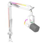 Micrófono Fifine AM8PROT WHITE con Brazo