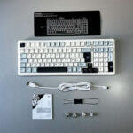 Teclado Aula F99 Cableado Español BLUE/WHITE/DARK PURPLE - GRAY WOOD V3 SWITCH