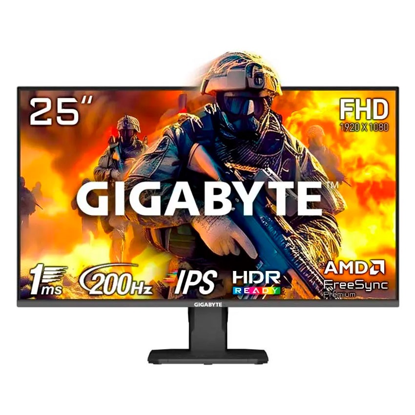 Monitor Gigabyte GS25F2 24.5" FHD 200 Hz 1 ms SS IPS PLANO