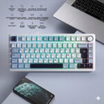 Teclado Mecánico AULA F75 RGB 75% Español Inalámbrico - Imagen 4