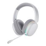 Auricular Inalámbrico Aula G7 PRO Blanco 7.1: Audífonos Gamer con RGB, Micrófono y Bluetooth