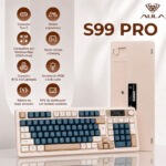 Teclado Aula S99 Pro Inalámbrico RGB Español Gris 98% - Imagen 4