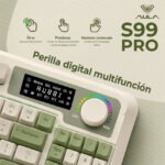 Teclado Aula S99 Pro Inalámbrico Español RGB Verde - Imagen 6