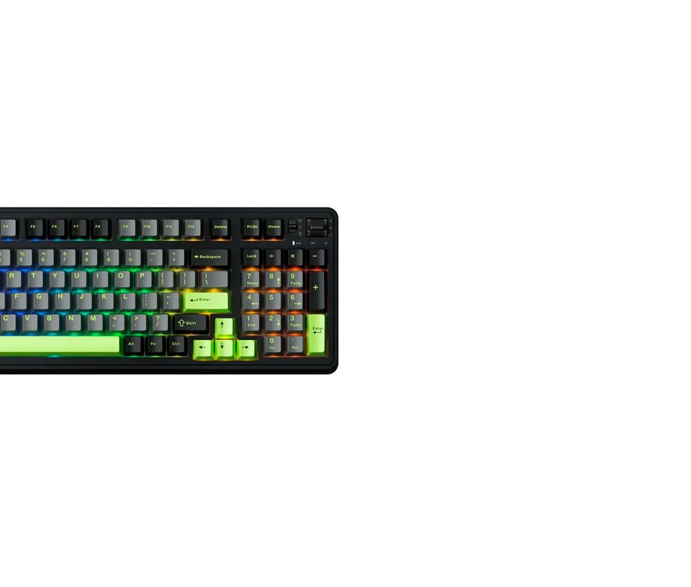 Teclado Gamer Machenike KG98 Mecánico RGB Switch Silver