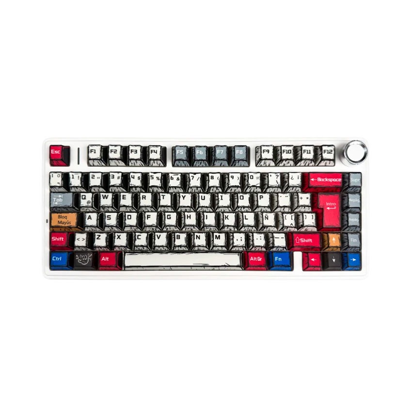 Teclado Aula F75 RGB Mecánico Inalámbrico Español Gasket PBT Teclado Aula F75 RGB Mecánico Inalámbrico Español Gasket PBT