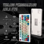 Teclado Aula F75 RGB Mecánico Inalámbrico Español Gasket PBT - Imagen 4