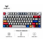 Teclado Aula F75 RGB Mecánico Inalámbrico Español Gasket PBT - Imagen 6