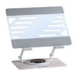 Stand para Notebook Giratorio Cybercool HA-A17 de Acero Plata