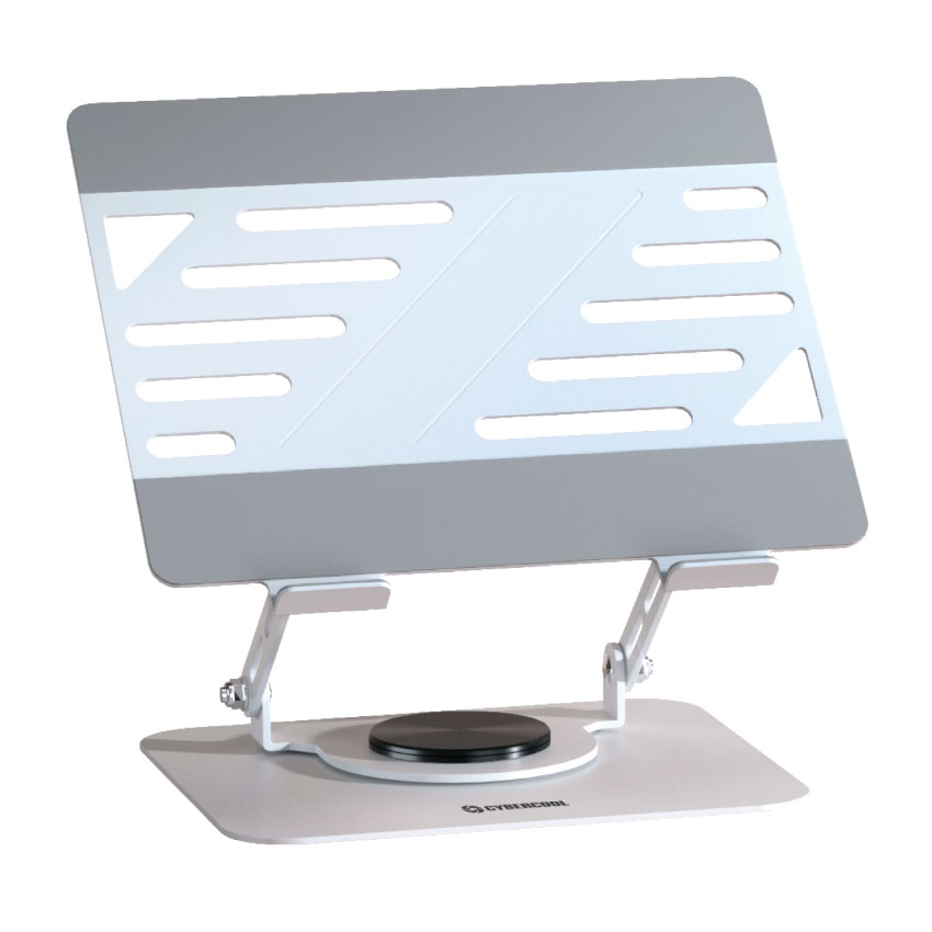 Stand para Notebook Giratorio Cybercool HA-A17 de Acero Plata