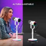 Micrófono Dinámico FIFINE AM8PROS RGB USB/XLR Blanco - Imagen 5