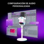 Micrófono Dinámico FIFINE AM8PROS RGB USB/XLR Blanco - Imagen 6