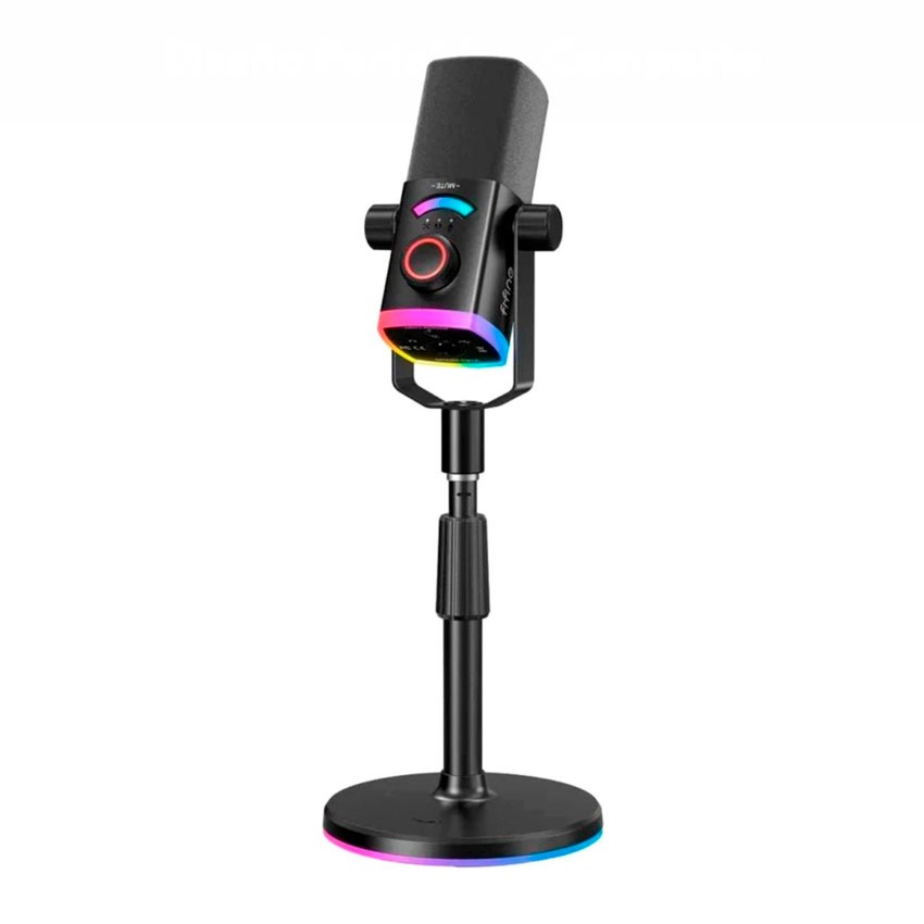Micrófono Dinámico FIFINE AM8PROS RGB USB/XLR Negro Micrófono Dinámico FIFINE AM8PROS RGB USB/XLR Negro