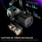 Micrófono Dinámico FIFINE AM8PROS RGB USB/XLR Negro - Imagen 3