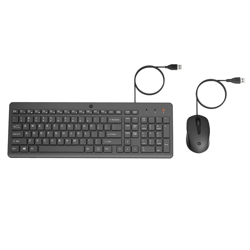 Teclado y Mouse HP 150 Alámbrico USB Tipo-A Teclado y Mouse HP 150 Alámbrico USB Tipo-A